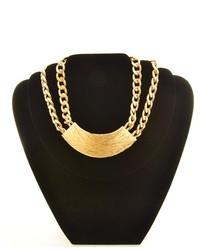 Soho Girl Choker Statet Necklace Gold