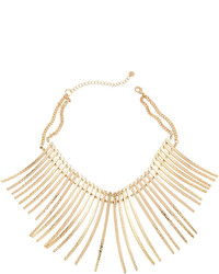 Lydell NYC Spike Statet Collar Necklace Golden