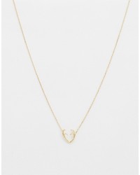 Orelia Stag Horns Heart Necklace