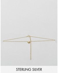 Asos Sterling Silver Gold Plated Leo Necklace