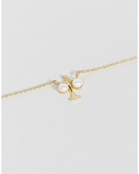 Asos Sterling Silver Gold Plated Libra Necklace