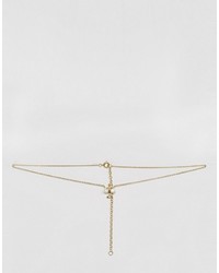 Asos Sterling Silver Gold Plated Libra Necklace