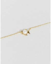 Asos Sterling Silver Gold Plated Pisces Necklace