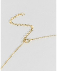 Asos Sterling Silver Gold Plated Pisces Necklace