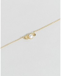 Asos Sterling Silver Gold Plated Taurus Necklace