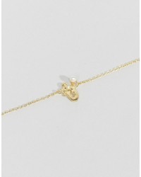 Asos Sterling Silver Gold Plated Virgo Necklace