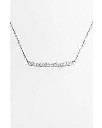 Bony Levy Stick Pave Diamond Bar Necklace