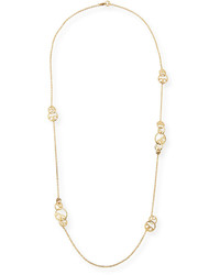 Tory Burch Thames Rosary Station Necklace
