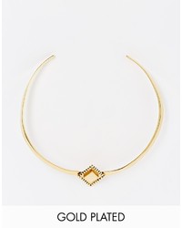 Vanessa Mooney The Fates Gold Choker Necklace