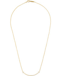 Tiffany & Co. Tiffany Co T Smile 16 18 Karat Gold Diamond Necklace