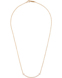 Tiffany & Co. Tiffany Co T Smile 16 18 Karat Rose Gold Diamond Necklace