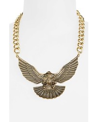 Topshop Chunky Eagle Necklace Gold