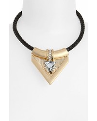 Topshop Luxe Triangular Pendant Collar Necklace