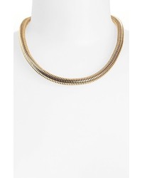 Topshop Snake Chain Collar Necklace Gold