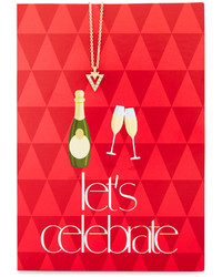 Lydell NYC Triangle Necklace With Lets Celebrate Card
