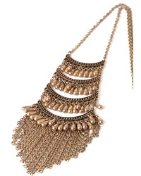 Forever 21 Tribal Inspired Tiered Necklace
