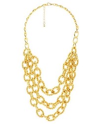 Charlotte Russe Twisted Chain Statet Necklace