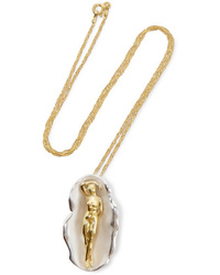 Paola Vilas Venus Silver And Gold Plated Necklace