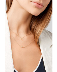 Jennifer Meyer Wishbone 18 Karat Gold Diamond Necklace