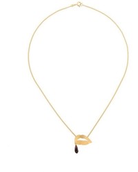 Wouters & Hendrix In Mood For Love Lips Garnet Necklace