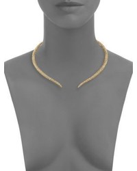 Adriana Orsini Zen Pave Crystal Collar Necklacegoldtone