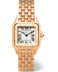 Cartier Panthre De Medium 18 Karat Pink Gold Watch Rose Gold