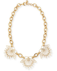 Lulu Frost Alesia Pearly Geometric Station Necklace
