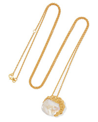 Pacharee Dhin Gold Plated Pearl Necklace