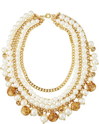 Fragments for Neiman Marcus Fragts Multi Row Simulated Pearl Statet Necklace
