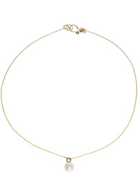 Sophie Bille Brahe Gold Pearl Simple Necklace