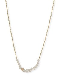 Sydney Evan Pearl Necklace With Diamond Rondelle