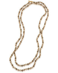 Carolee Rainbow Room Earthy Faux Pearl Rope Necklace