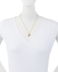 Rebecca Minkoff 14k Gold Plated Crystal Heart Pendant Necklace