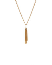 14th Union Shiny Double Chain Tassel Necklace