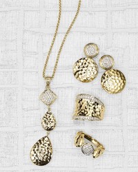 John Hardy 18k Gold Palu Pav Diamond Long Pendant Necklace 16