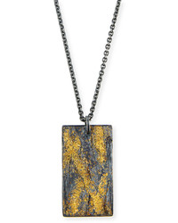 Todd Reed 18k Gold Patina Sterling Silver Pendant Necklace