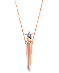 Diane Kordas 18k Rose Gold Diamond Star Perfume Amulet Pendant Necklace