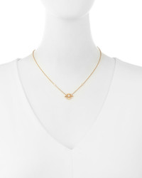 Penny Preville 18k Rose Gold Oval Diamond Pendant Necklace