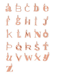 Monica Vinader A Z Alphabet Letter Gold Vermeil Pendants