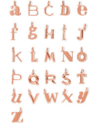 Monica Vinader A Z Alphabet Letter Rose Gold Plated Pendants