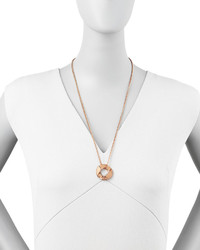 Marc by Marc Jacobs Cable Link Pendant Necklace Rose Golden