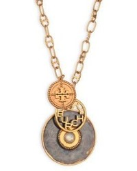 Tory Burch Coin Cluster Pendant Necklace