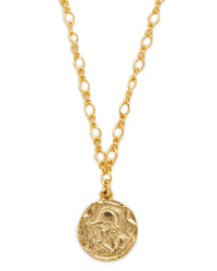 Kenneth Jay Lane Coin Pendant Necklace