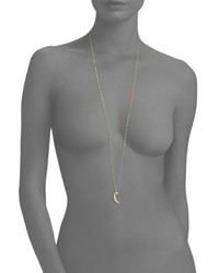 Jennifer Zeuner Jewelry Cosette Opal Diamond Crescent Pendant Necklace