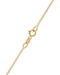 Andrea Fohrman Crescent Moon 18 Karat Gold Diamond Necklace