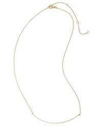 Curved Bar Charm Necklace