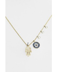 Meira T Desert Infusion Diamond Sapphire Pendant Necklace