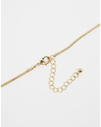 Warehouse Faux Pearl Ring Pendant Necklace
