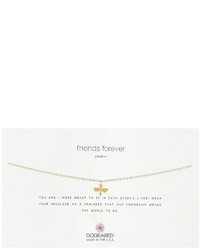 Dogeared Friends Forever Choker Necklace Dragonfly Charm Necklace