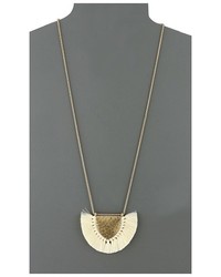 Lucky Brand Fringe Pendant Necklace Necklace